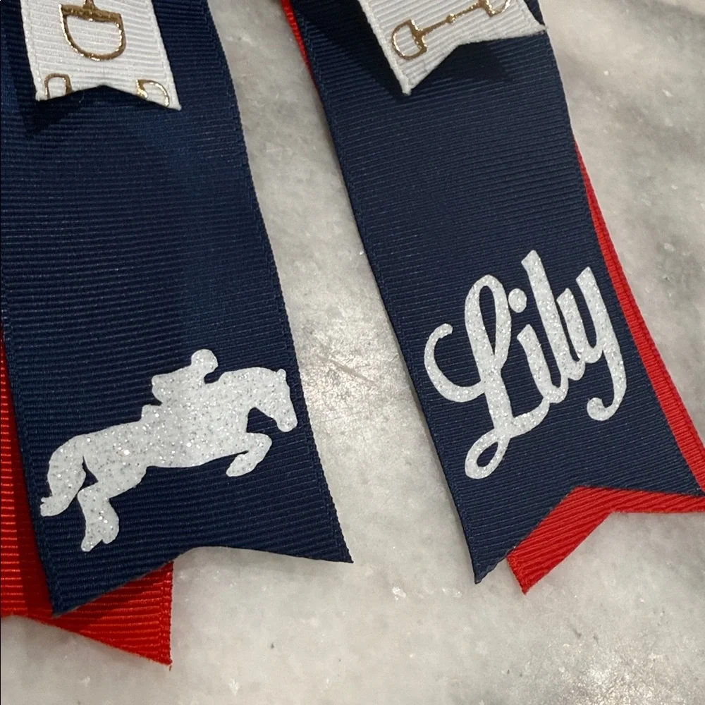 Customized Horse Show Bows (set of 2) - “Lily”